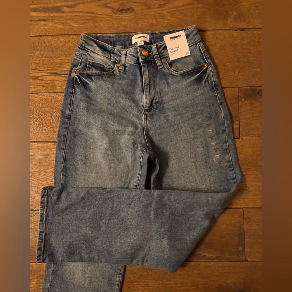 Sonoma Goods for Life High Rise Straight Jeans Women’s Size 4R